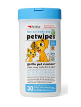 Petkin Pet Wipes For Cats & Dogs