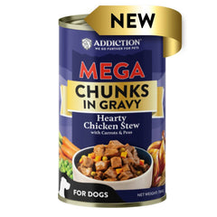$3 OFF: Addiction Mega Hearty Chicken Stew Chunks in Gravy Canned Dog Food 700g