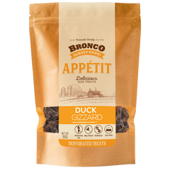 $3 OFF: Bronco Appetit Duck Gizzard Dehydrated Dog Treats 90g