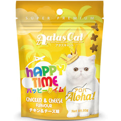 Aatas Cat Happy Time Aloha! Chicken & Cheese Cat Treats 60g