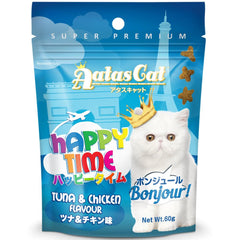 Aatas Cat Happy Time Bonjour Tuna & Chicken Cat Treats 60g