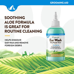 15% OFF: NaturVet Ear Wash With Tea Tree Oil 4oz