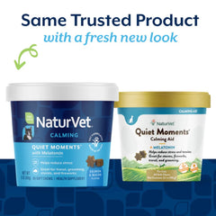 15% OFF: NaturVet Quiet Moments Calming Aid Plus Melatonin Soft Chew Supplement For Cats 60ct