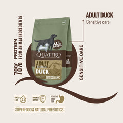 50% OFF: Quattro Duck Adult All Breed No Grain Dry Dog Food