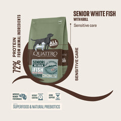 50% OFF: Quattro Whitefish & Krill Senior & Diet All Breed No Grain Dry Dog Food