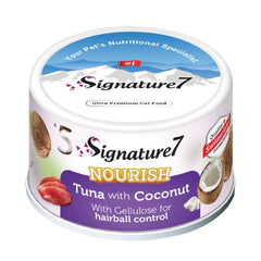 18% OFF: Signature7 Nourish Fruits Tuna with Coconut & Cellulose Canned Cat Food 80g