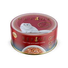 10% OFF: Smartheart Refine Finest Tuna With Shrimp Cocktail Canned Cat Food 80g