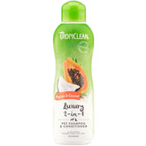 15% OFF: Tropiclean Luxury 2-in-1 Papaya & Coconut Pet Shampoo & Conditioner 12oz