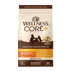 'FREE TREAT': Wellness CORE+ Indoor Chicken, Turkey & Chicken Meal Indoor Formula Dry Cat Food
