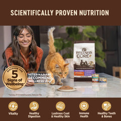 Wellness CORE Pate Chicken, Turkey & Chicken Liver Grain-Free Canned Cat Food 156g