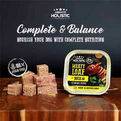 Absolute Holistic Duck Complete & Balanced Meaty Loaf Wet Tray Dog Food 100g