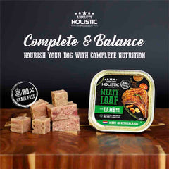 Absolute Holistic Lamb Complete & Balanced Meaty Loaf Wet Tray Dog Food 100g