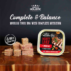 Absolute Holistic Pork Complete & Balanced Meaty Loaf Wet Tray Dog Food 100g