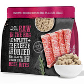 Absolute Holistic Raw in the Bag Beef Bites Complete Freeze Dried Dog Food 14oz