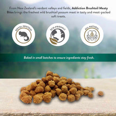 Addiction Meaty Bites Wild Brushtail Grain Free Dog Treats 4oz