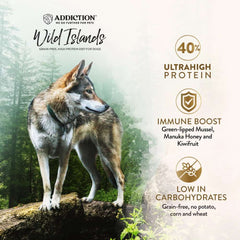 15% OFF/FREE TREATS: Addiction Wild Islands Forest Meat Venison, Fish & Beef Grain Free Dry Dog Food