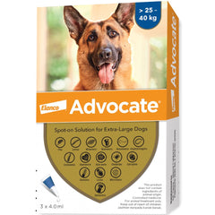 $10 OFF (Exp Apr 26): Advocate Spot-on Solution for Dogs Over 25kg (3pcs x 4ml)