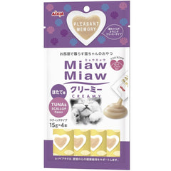 25% OFF (Exp 1Mar26): Aixia Miaw Miaw Creamy Tuna & Scallop Cat Treat 60g