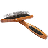 Bass Brushes De-Matting Soft Pin Dark Finish Slicker Brush For Cats & Dogs (Large)