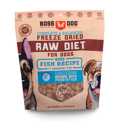 'BUNDLE DEAL': Boss Dog Fish Grain-Free Freeze-Dried Raw Dog Food 12oz