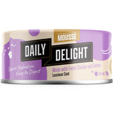 Daily Delight Mousse Chicken & Salmon Grain-Free Canned Cat Food 70g
