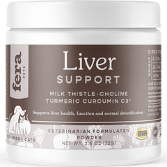 Fera Pets Liver Support Supplement Powder For Cats & Dogs 2.5oz