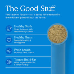 Fera Pets Dental Support Supplement Powder For Cats & Dogs 60g
