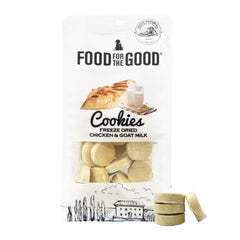 Food For The Good Chicken & Goat Milk Cookies Freeze Dried Treats For Cats & Dogs 70g
