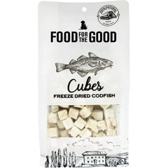 Food For The Good Codfish Cubes Freeze-Dried Treats For Cats & Dogs 50g
