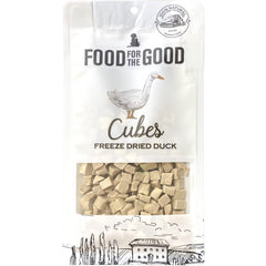Food For The Good Duck Cubes Freeze-Dried Treats For Cats & Dogs 70g
