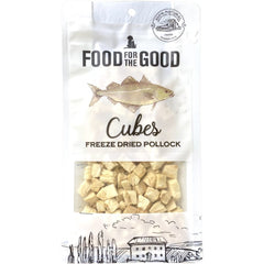 Food For The Good Pollock Cubes Freeze-Dried Treats For Cats & Dogs 50g