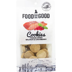 Food For The Good Salmon & Cranberry Cookies Freeze-Dried Treats For Cats & Dogs 70g