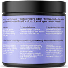 Fourflax Puppy & Kitten Nutritional Powder Supplement For Cats & Dogs 200g
