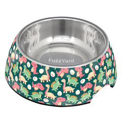 15% OFF: FuzzYard Easy Feeder Dog Bowl (Dinosaur Land)