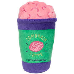 15% OFF: FuzzYard Halloween Zombrain Latte Plush Dog Toy