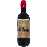 15% OFF: FuzzYard Mutt Merlot Plush Dog Toy