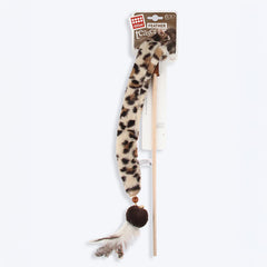 GiGwi Eco Silvervine With Crinkle Feather Teaser Cat Wand Toy