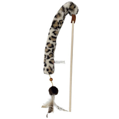 GiGwi Eco Silvervine With Crinkle Feather Teaser Cat Wand Toy