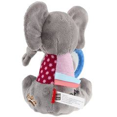 GiGwi Plush Friendz Crinkly TPR Ring Dog Toy (Elephant)