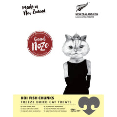 Good Noze Carp Fish Chunks Freeze Dried Cat Treats 65g