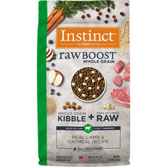 Instinct Raw Boost Whole Grain Real Lamb & Oatmeal Dry Dog Food 4.5lb (Exp Apr 2026)