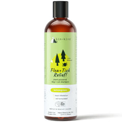 $3 OFF (Exp May 2026): Kin+Kind Flea & Tick Relief Cat & Dog Shampoo (Lemongrass Scented) 12oz
