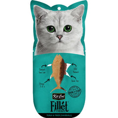 Kit Cat Fillet Fresh Tuna & Fiber (Hairball) Fish Cat Treat 30g