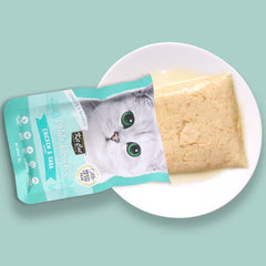 30% OFF: Kit Cat Petite Pouch Chicken & Saba In Aspic Grain-Free Pouch Cat Food 70g x 12