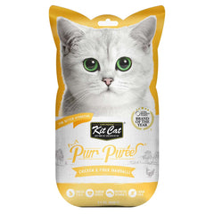 Kit Cat Purr Puree Chicken & Fiber (Hairball) Cat Treats 75g
