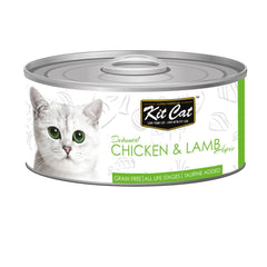 Kit Cat Deboned Chicken & Lamb Aspic Grain-Free Canned Cat Food 80g