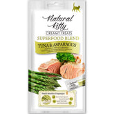 Natural Kitty Superfood Blend Tuna & Asparagus Creamy Liquid Cat Treats 48g