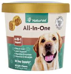 15% OFF: NaturVet All-In-One Soft Chew Supplement For Dogs 60 count