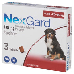 NexGard Chews For Dogs 25-50kg 3ct