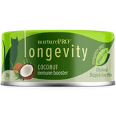 Nurture Pro Longevity Chicken & Skipjack Tuna White Meat With Coconut Canned Cat Food 80g
